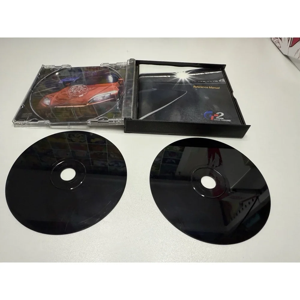 Gran Turismo 2 PS1 PlayStation 1 Complete CIB 2 Discs Manual Black Label